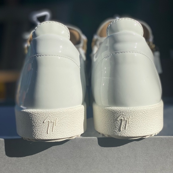 Giuseppe - London double zip leather low top white - Picture 4 of 11